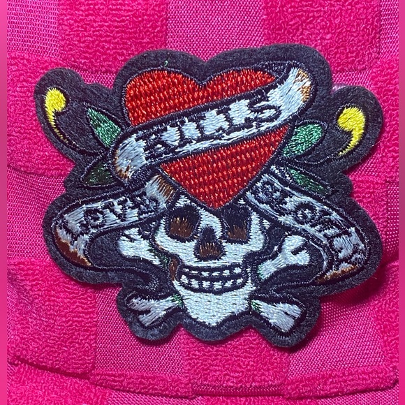 Ed Hardy Burgundy Bucket Hat - Picture 3 of 4